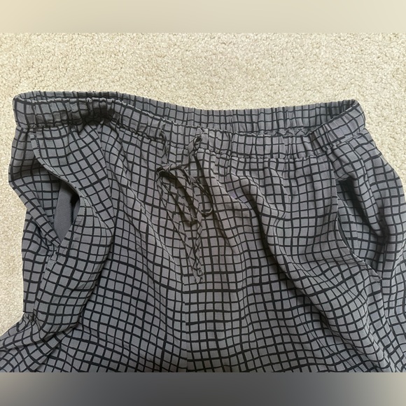 Eileen Fisher SET Black Gray M Top and S/P Pants Grid Pattern - Picture 12 of 16